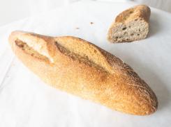 Bagietka  na zakwasie gryczana z chrupiąca- bezglutenowa & vegan 
