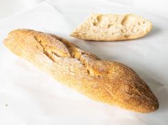 Bagietka biała na zakwasie z chrupiącą skórką - bezglutenowa & vegan 