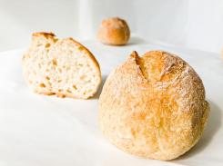 Bułki białe na zakwasie  z chrupiącą skórką (3 szt.) - bezglutenowe & vegan